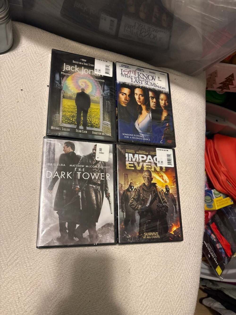 Sealed DVDThe Dark TowerI Still Know What You Did Last SummerJack JonahImpact Ev